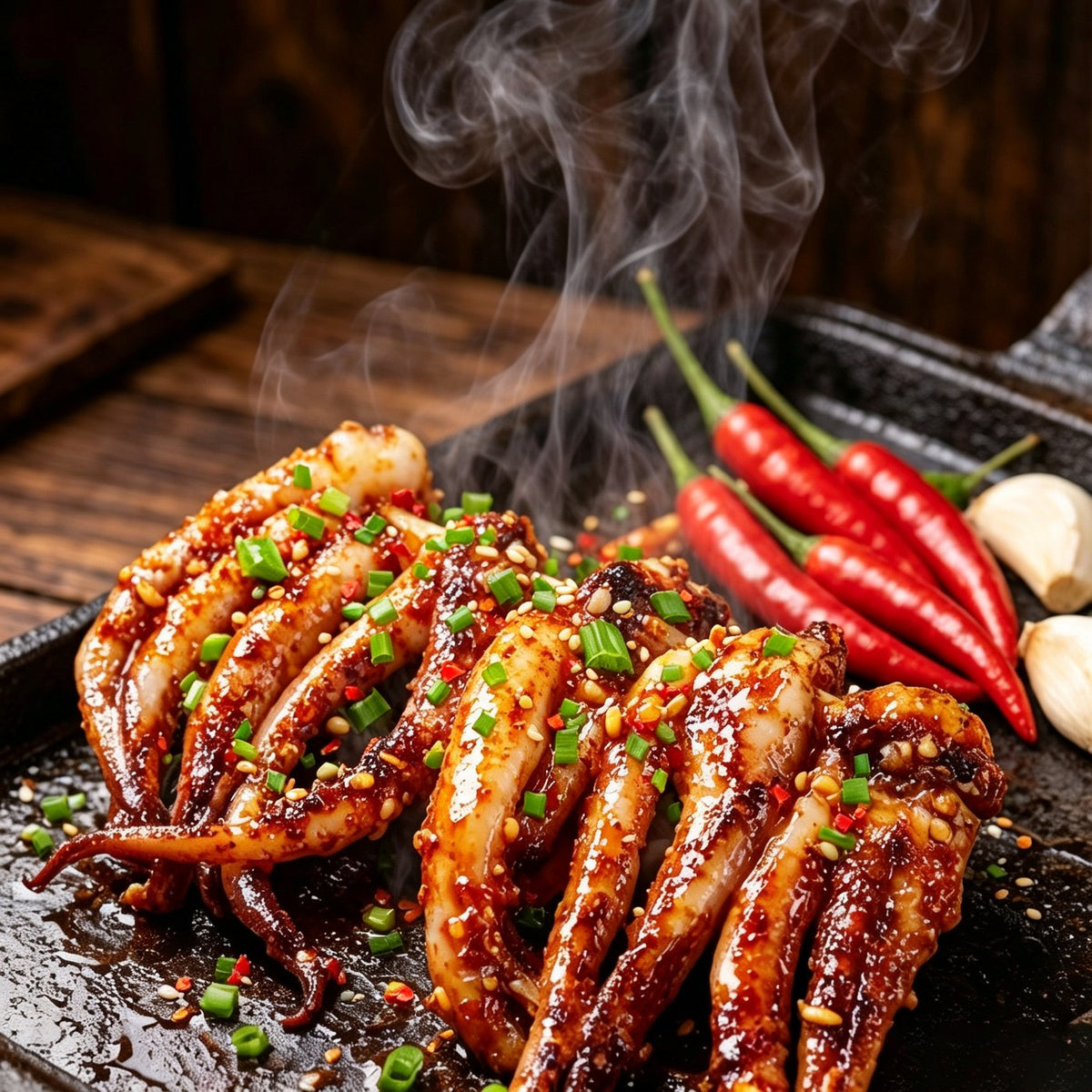 Frozen Squid Tentacles, BBQ-Ready