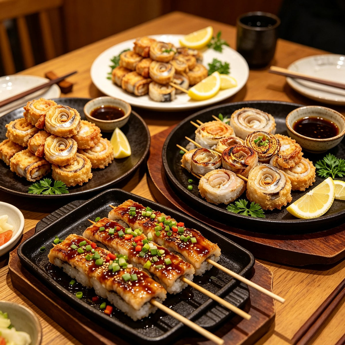 Frozen Eel Rolls, Skewer-Ready